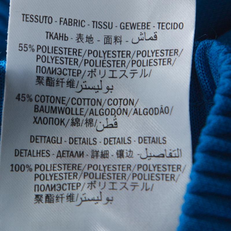 Gucci Blue Cotton Blend Striped Side Seam Detail Sweatpants S 1