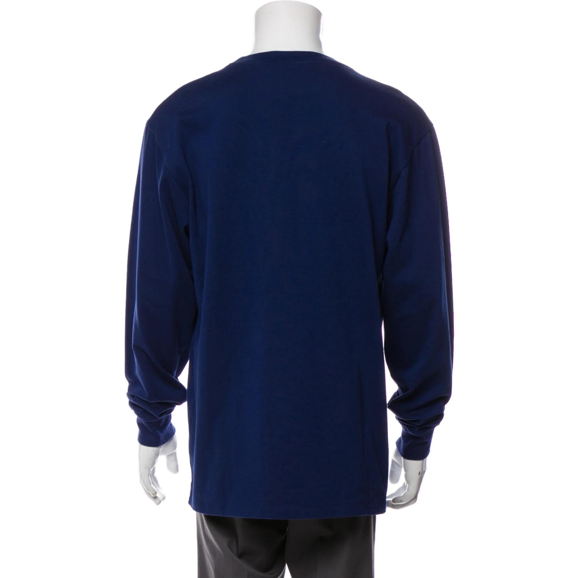 Blaues Gucci-Tennispullovershirt aus Baumwolle 2019 (klein) 581903 (Schwarz) im Angebot