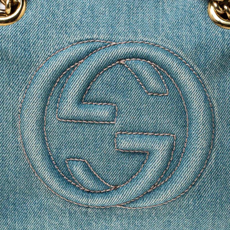 gucci denim soho bag