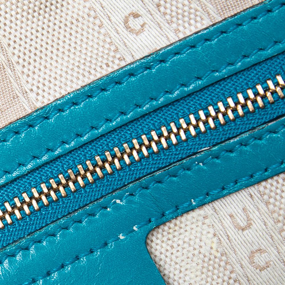 Gucci Blue Diamante Leather Small Satchel 9