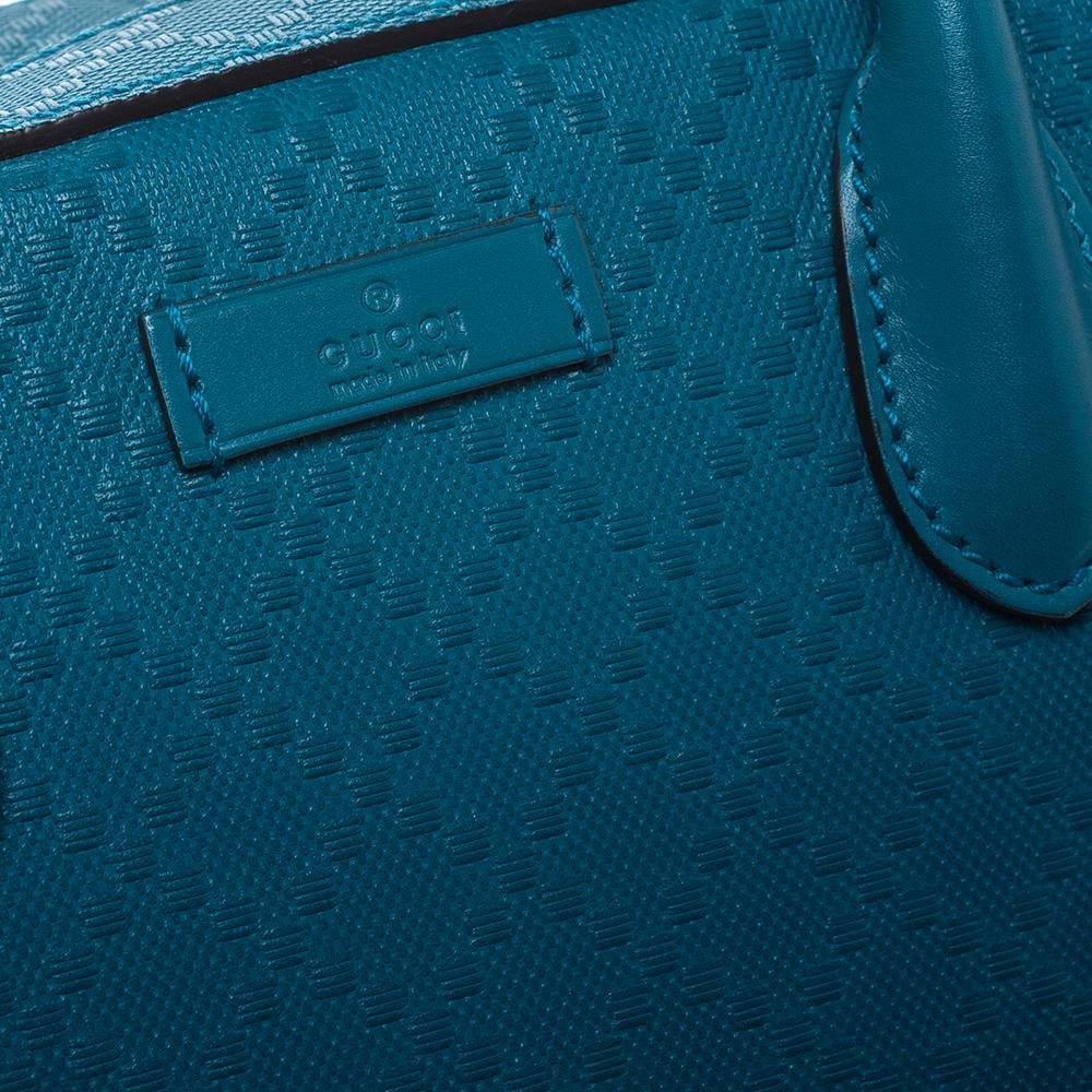 Gucci Blue Diamante Leather Small Satchel 1