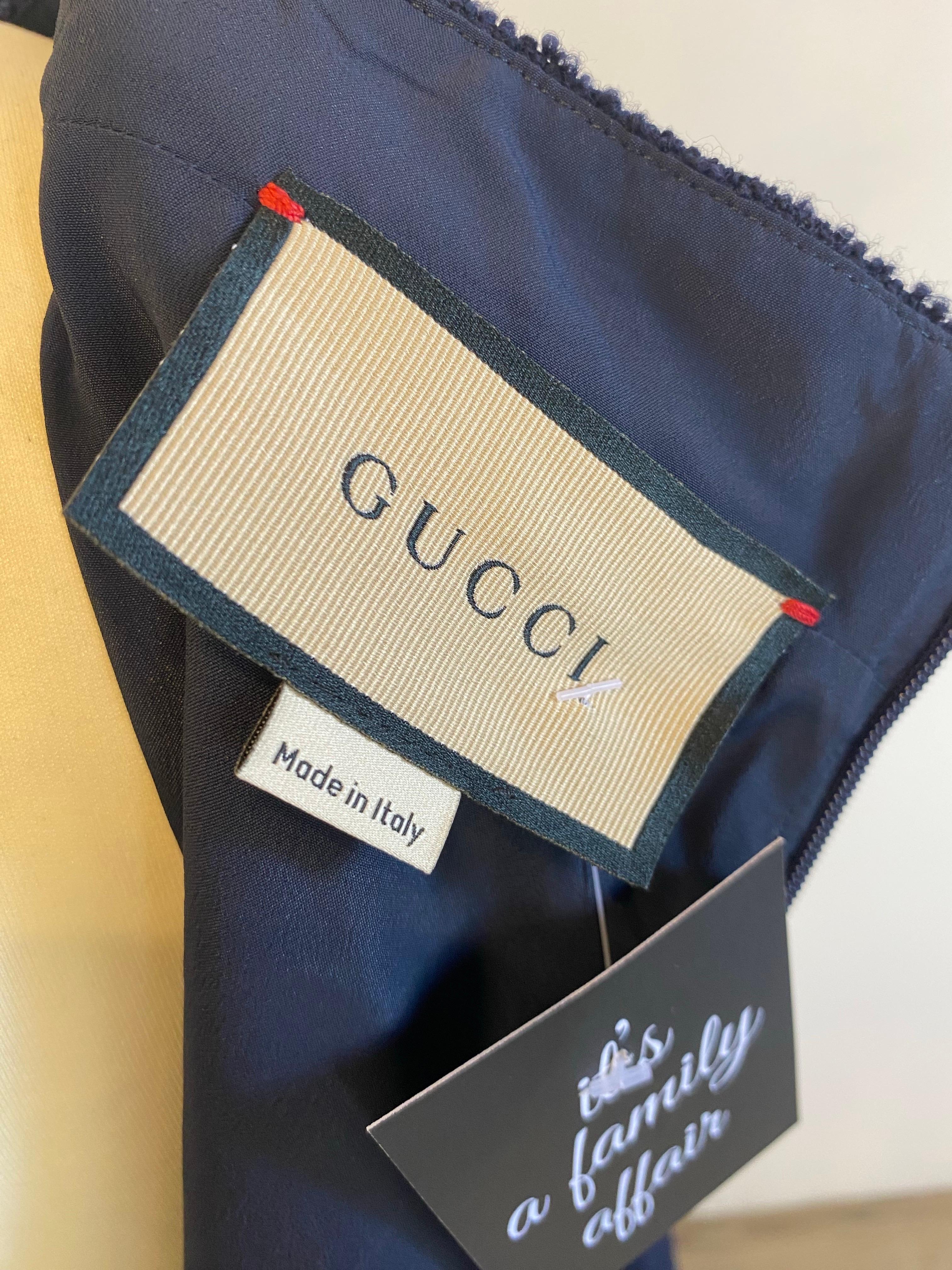 Gucci Blue Dress en venta 3
