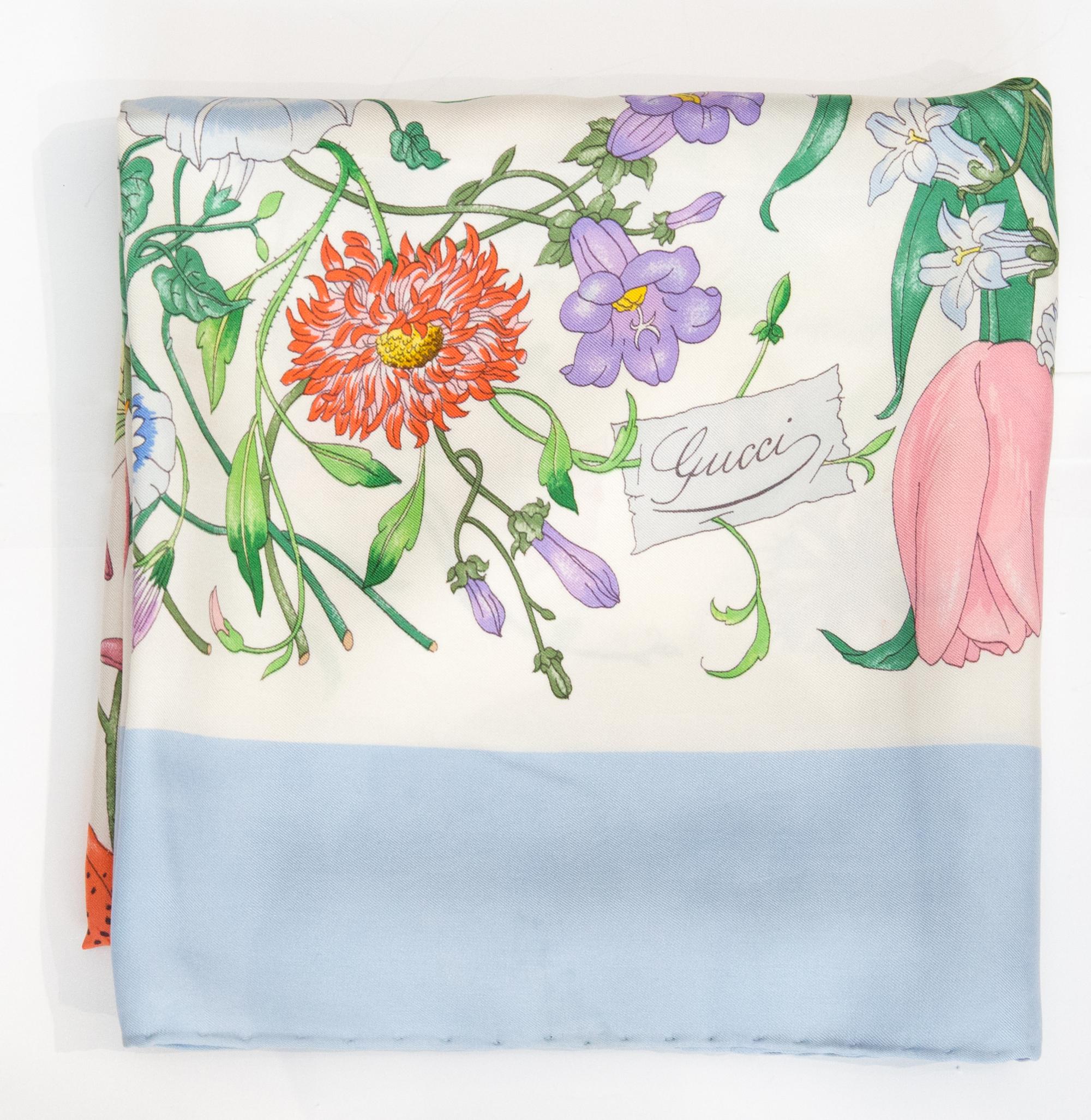 Sciarpa in seta Gucci Blue 