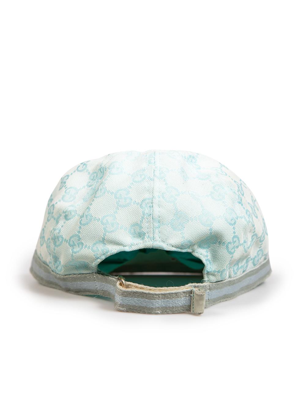 Gray Gucci Blue GG Baseball Cap