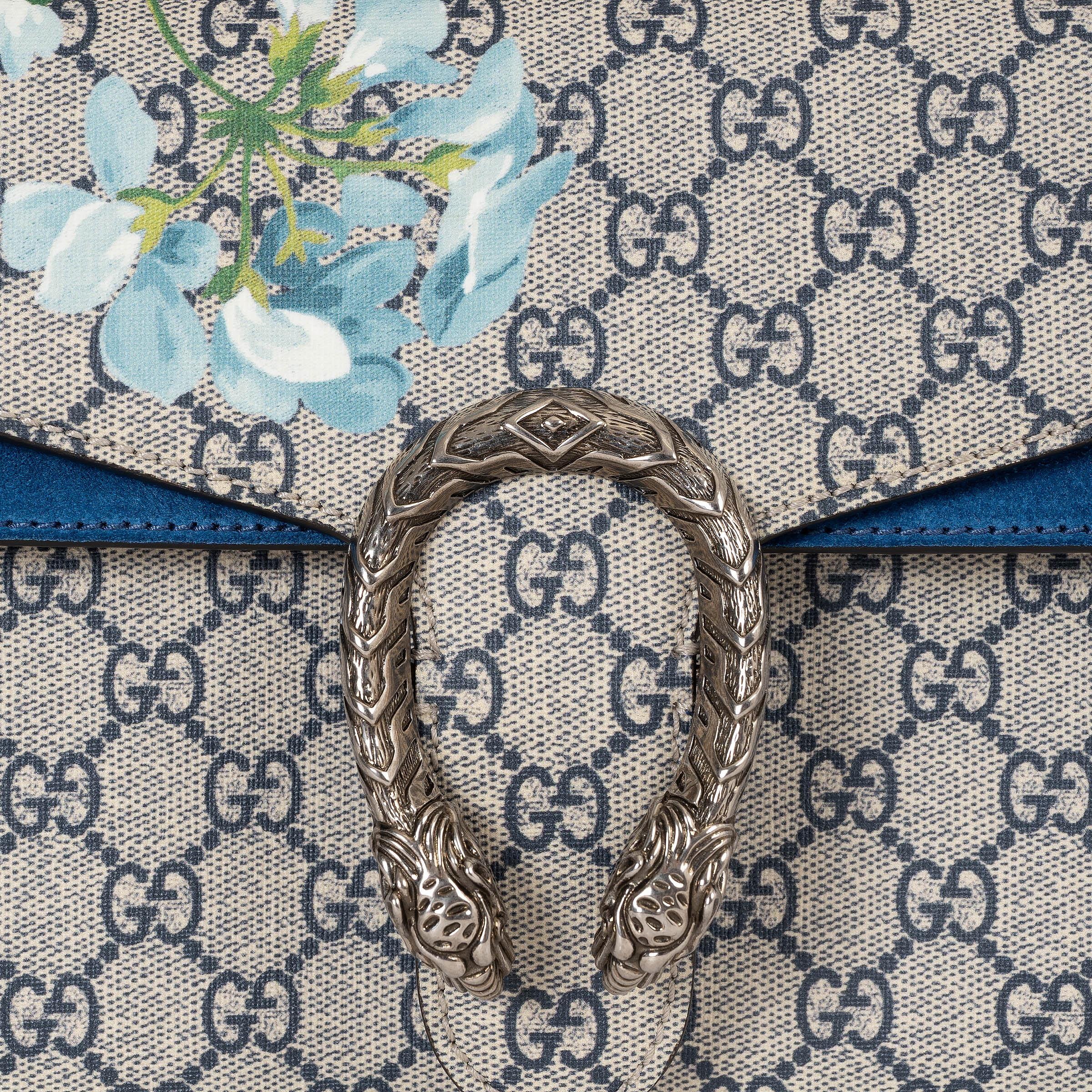 GUCCI blue GG BLOOMS SUPREME DIONYSUS SMALL Shoulder Bag For Sale 1