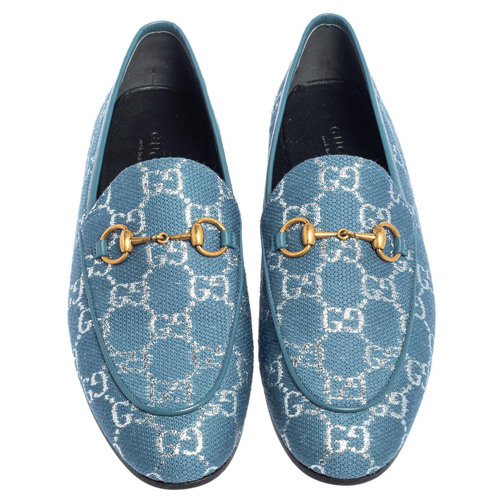 gucci blue loafers
