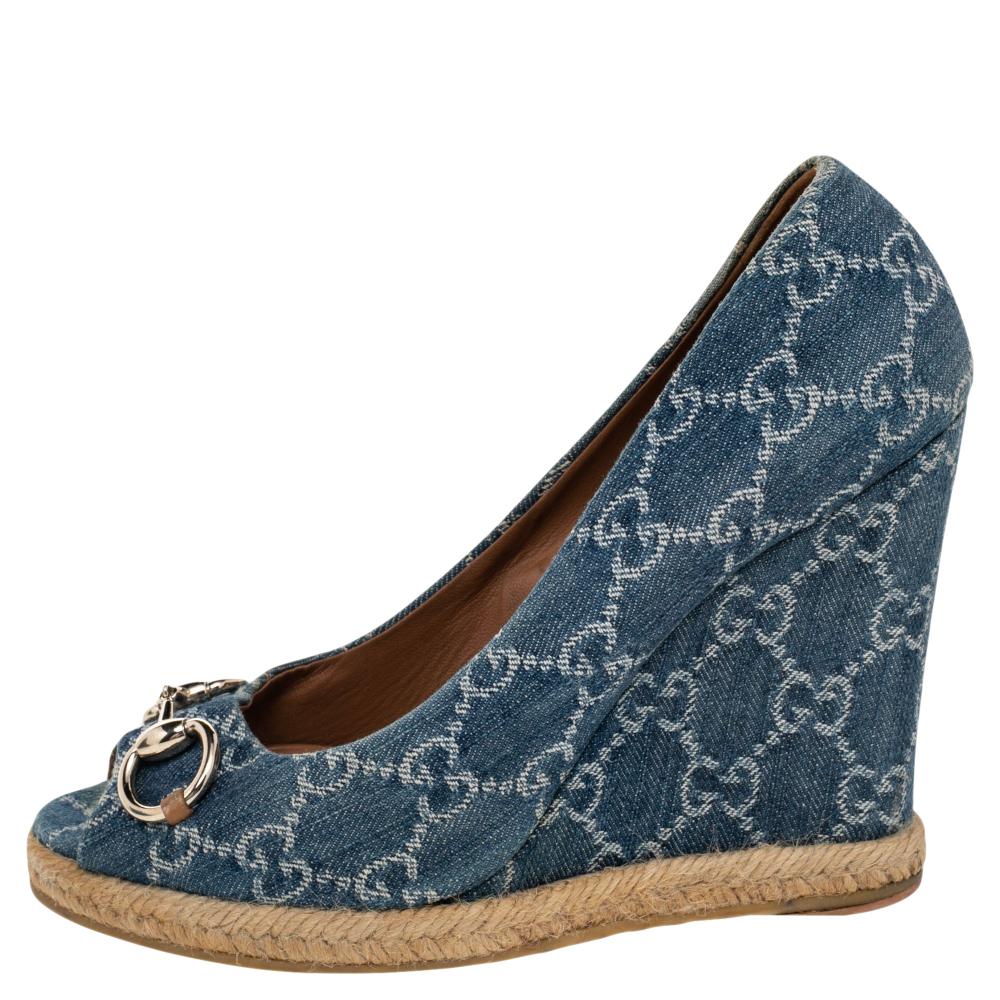 Gucci horsebit wedges shop