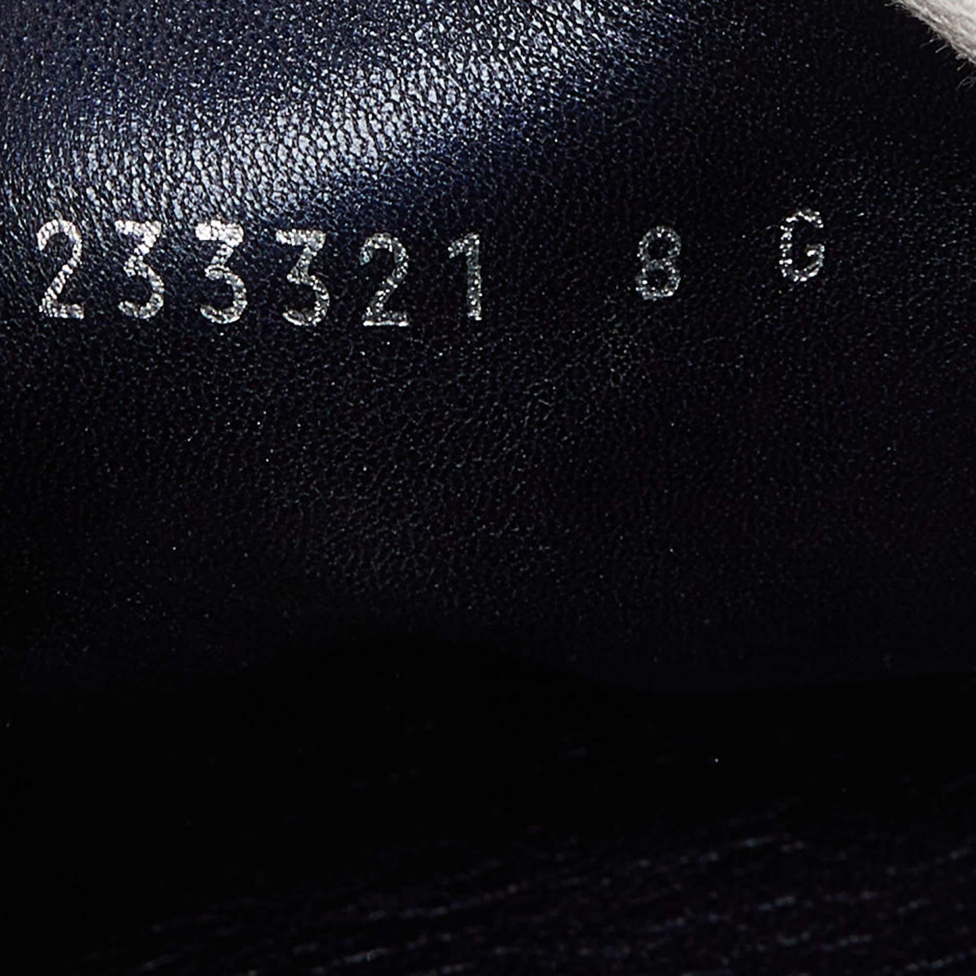 Gucci Blau GG Imprime Low Top Turnschuhe aus Segeltuch und Leder Größe 42 Damen im Angebot