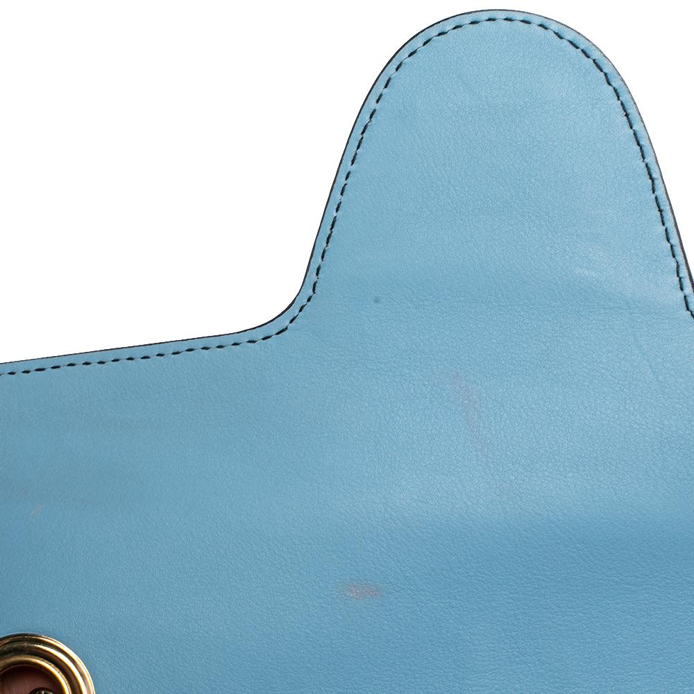 Gucci Blue Guccissima Leather Medium Emily Shoulder Bag 3