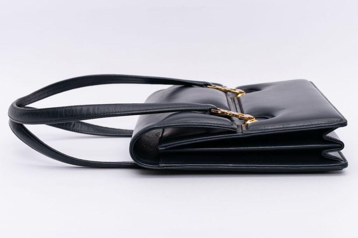 Gucci Blue Leather Bag In Good Condition For Sale In SAINT-OUEN-SUR-SEINE, FR