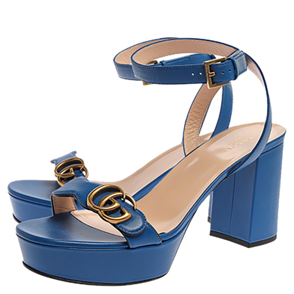 blue gucci heels