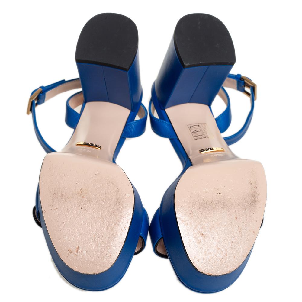gucci platform sandals blue