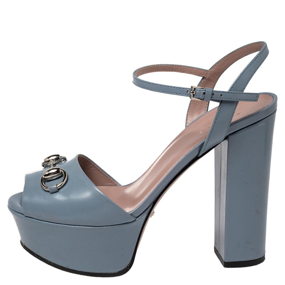 gucci blue platform sandals