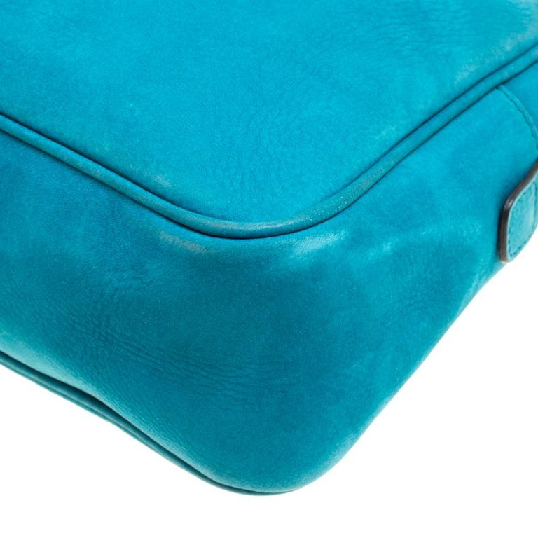 Gucci Blue Leather Medium Soho Chain Shoulder Bag For Sale at 1stDibs