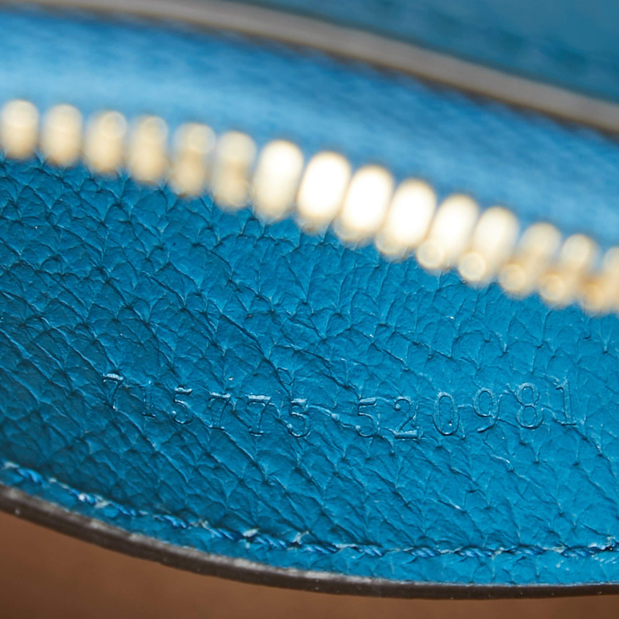 Women's Gucci Blue Leather Mini Bamboo Diana Dome Satchel