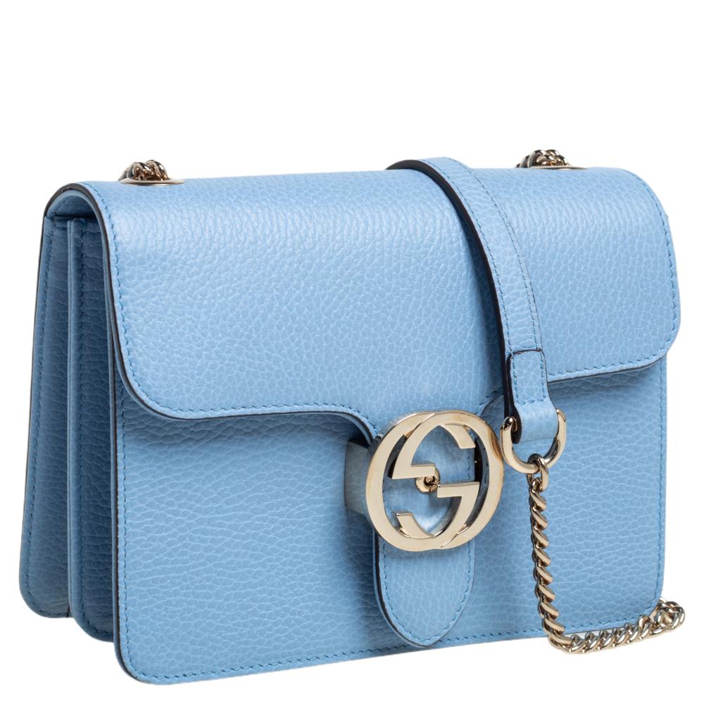 gucci interlocking bag blue