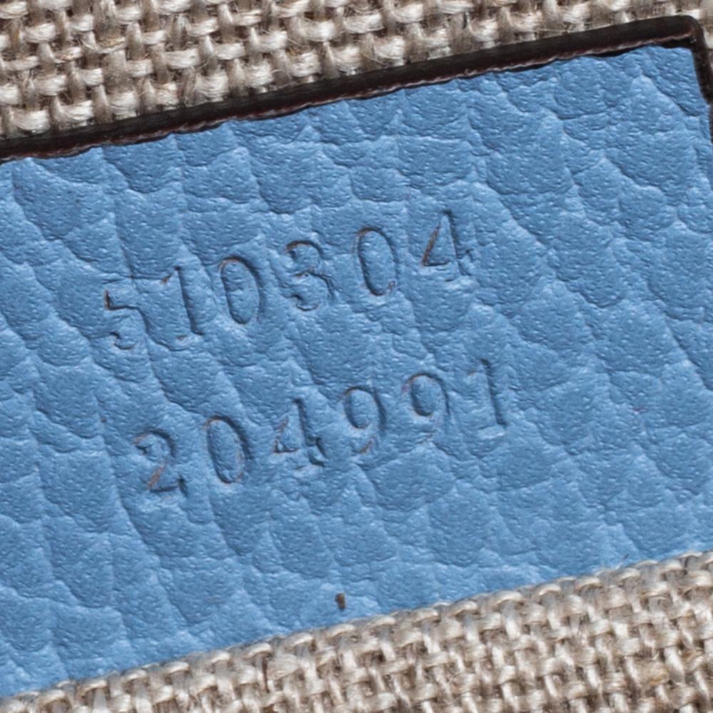 Gucci Blue Leather Small Interlocking G Shoulder Bag 2