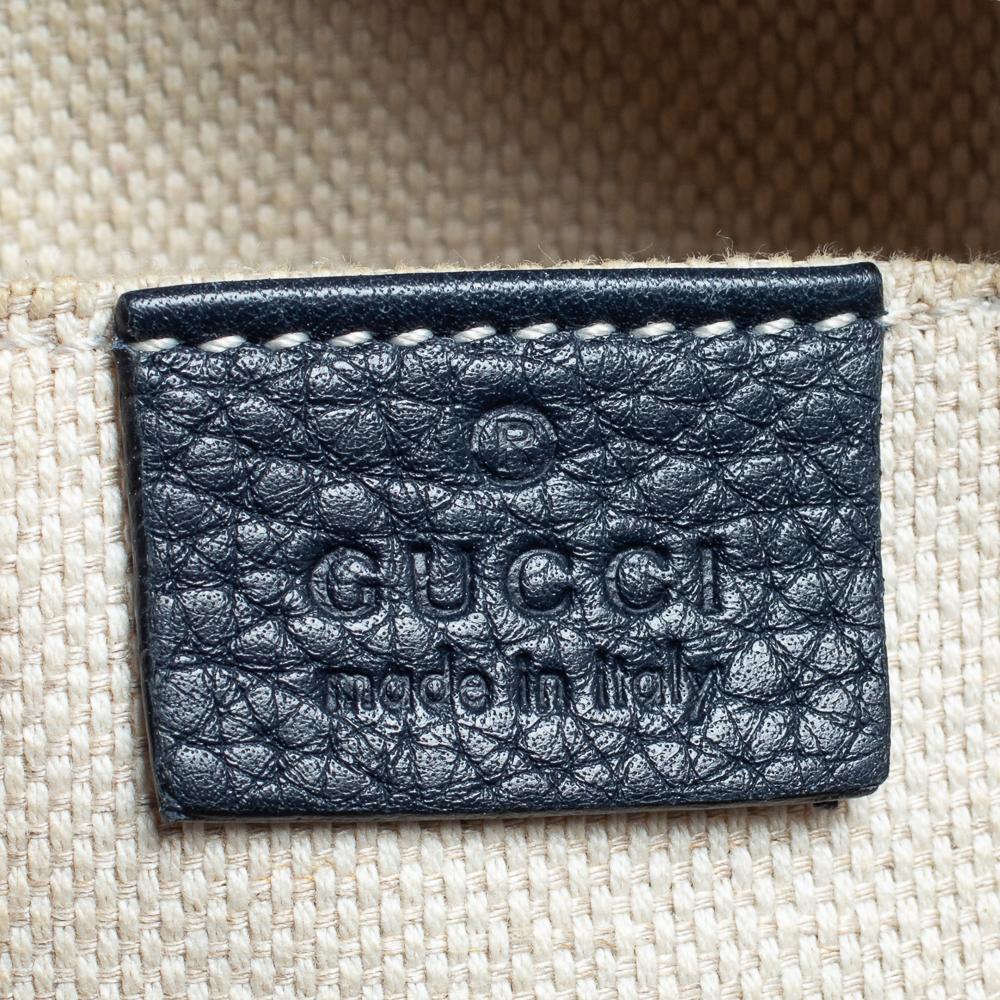 Gucci Blue Leather Soho Disco Crossbody Bag 6