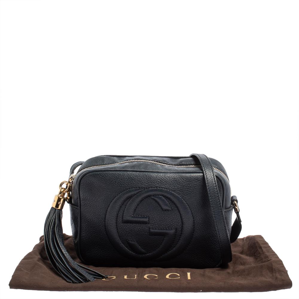 Gucci Blue Leather Soho Disco Crossbody Bag 7