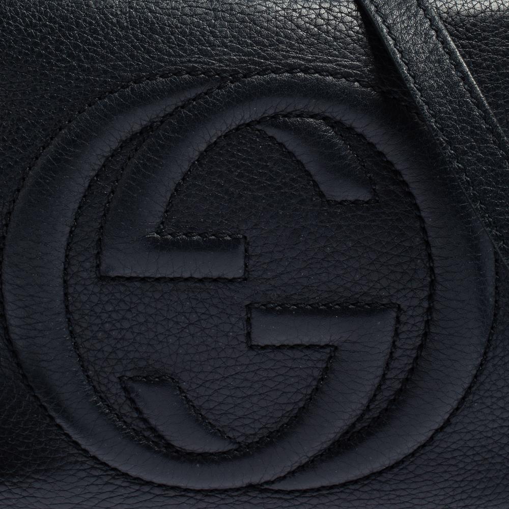 Gucci Blue Leather Soho Disco Crossbody Bag 3