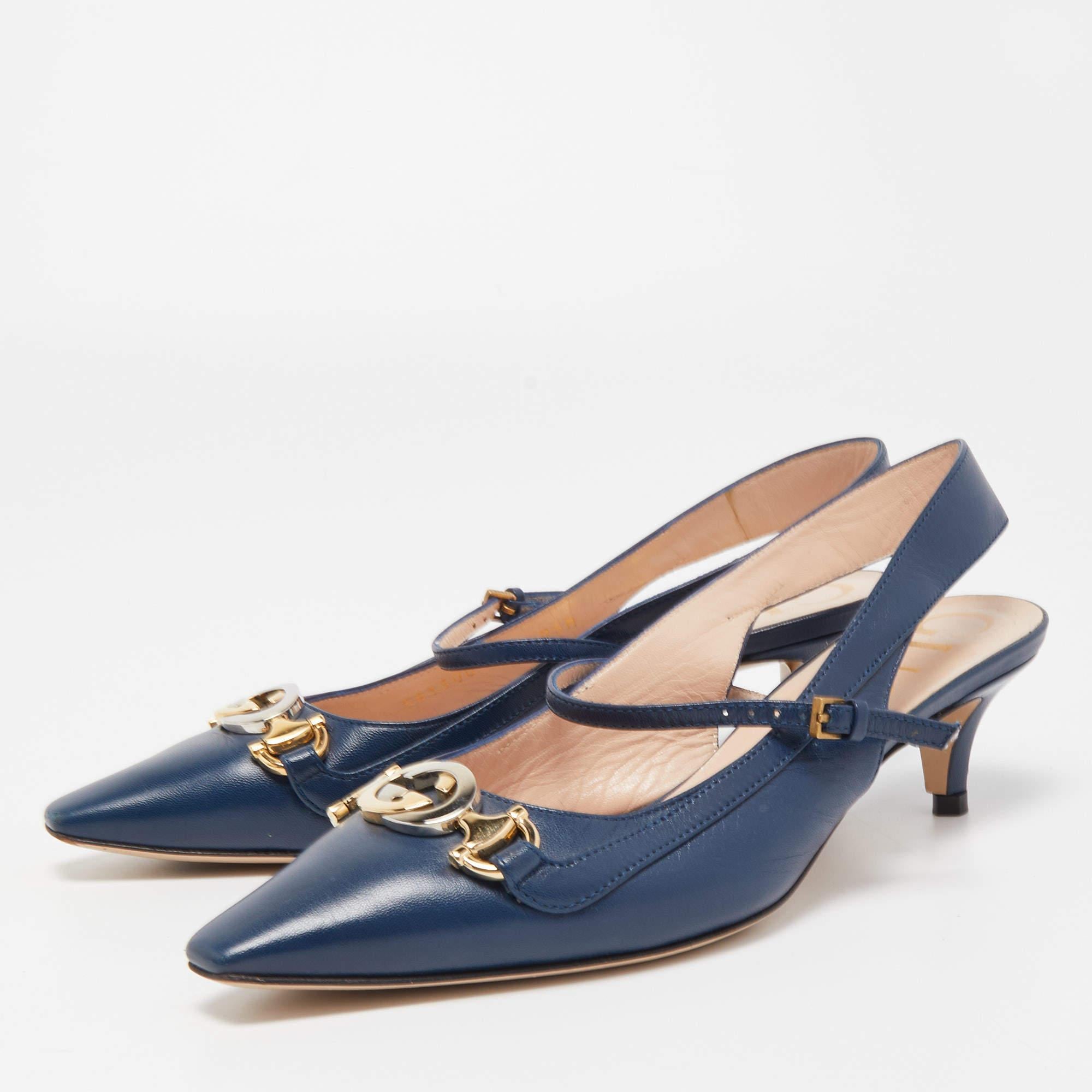 Wonderfully-crafted shoes added with notable elements to fit well and pair perfectly with all your plans. Make these Gucci Zumi pumps yours today!