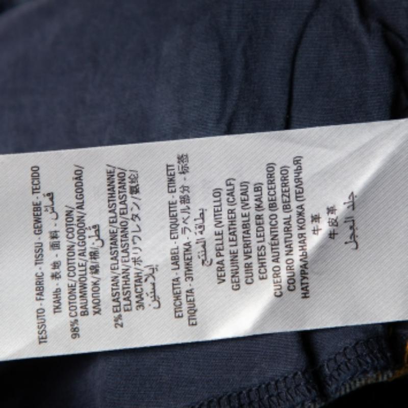 Gucci Blue Logo Printed Denim Muddy Effect Skinny Jeans M For Sale 4