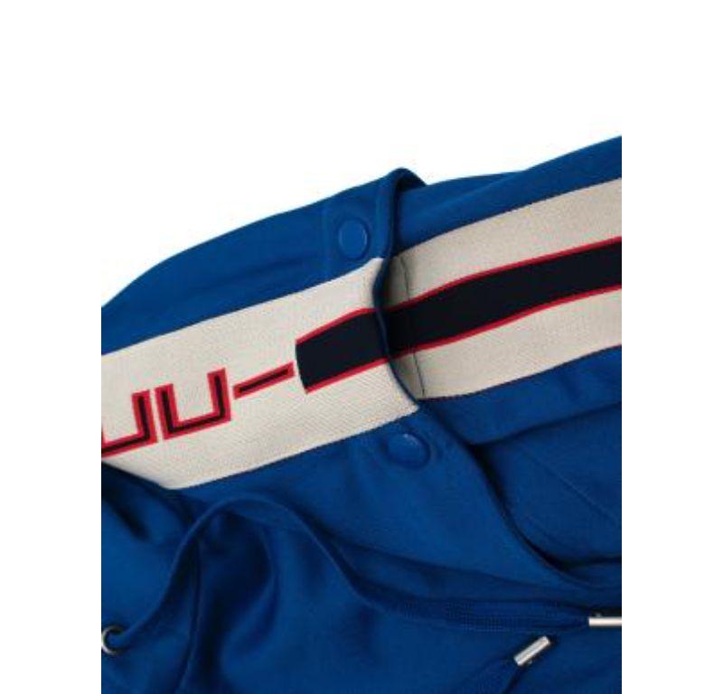 Gucci Blue Logo Side Stripe Track Jacket with Poppers 1