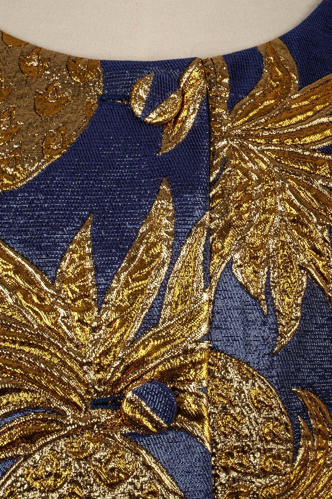 Donna Kimono con giacca in lurex blu di Gucci, 2020 in vendita