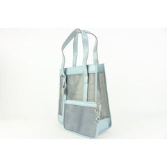 Gucci Blue Mesh Tote Bag with Pouch 915gk65