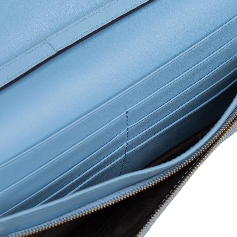 Gucci Blue Microguccissima Leather Flap Crossbody Bag 3