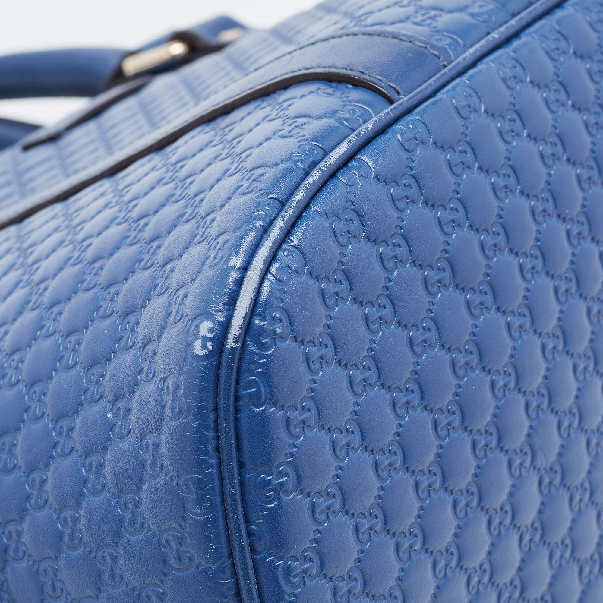 Gucci Blue Microguccissima Leather Medium Dome Bag 8