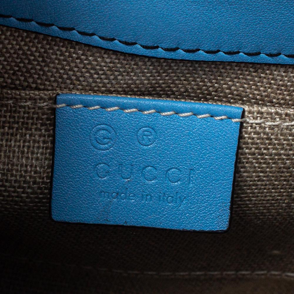 Gucci Blue Microguccissima Leather Mini Emily Chain Shoulder Bag 2