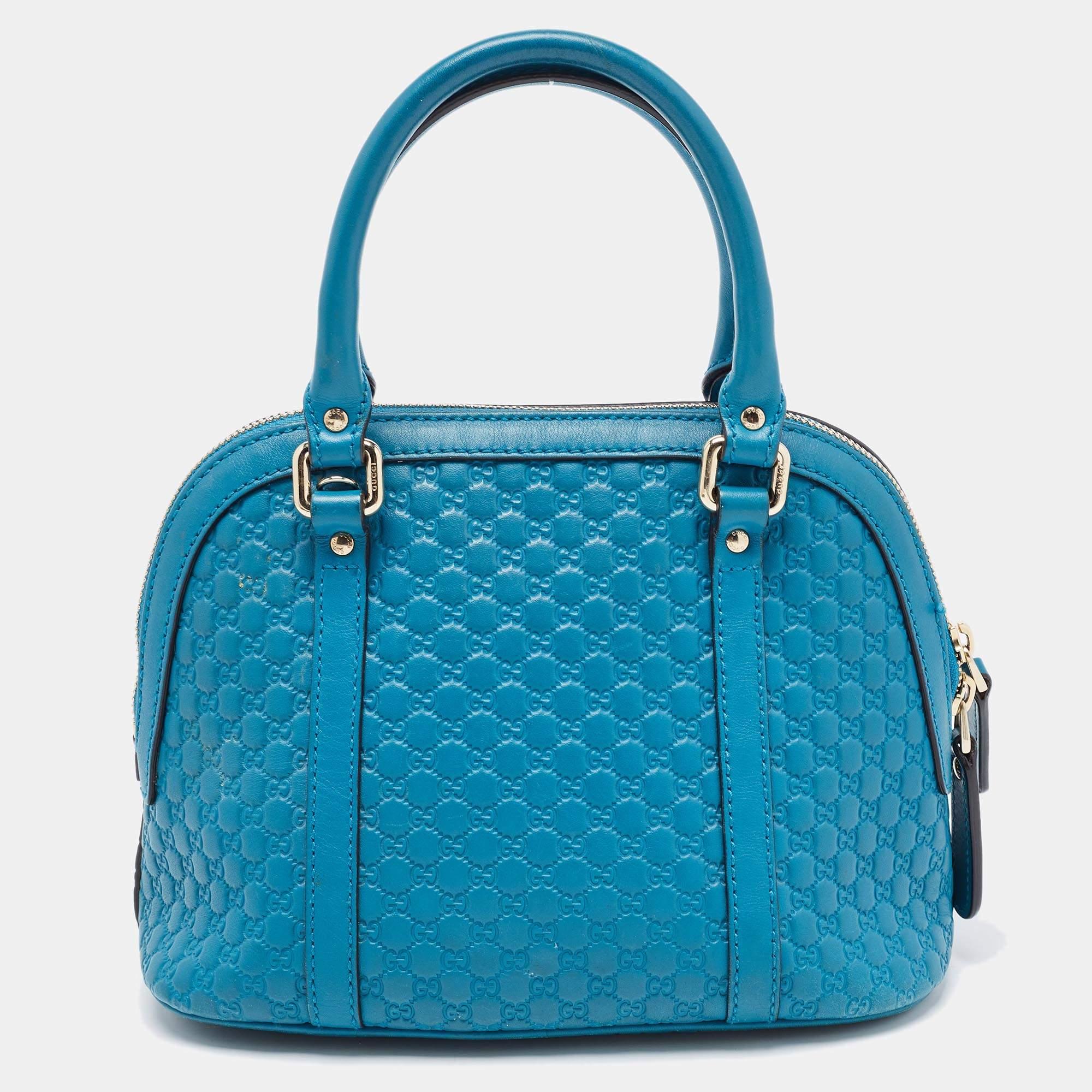 Indulge in luxury with this Gucci blue bag. Meticulously crafted from premium materials, it combines exquisite design, impeccable craftsmanship, and timeless elegance. Elevate your style with this fashion accessory.

Includes: Original Dustbag

