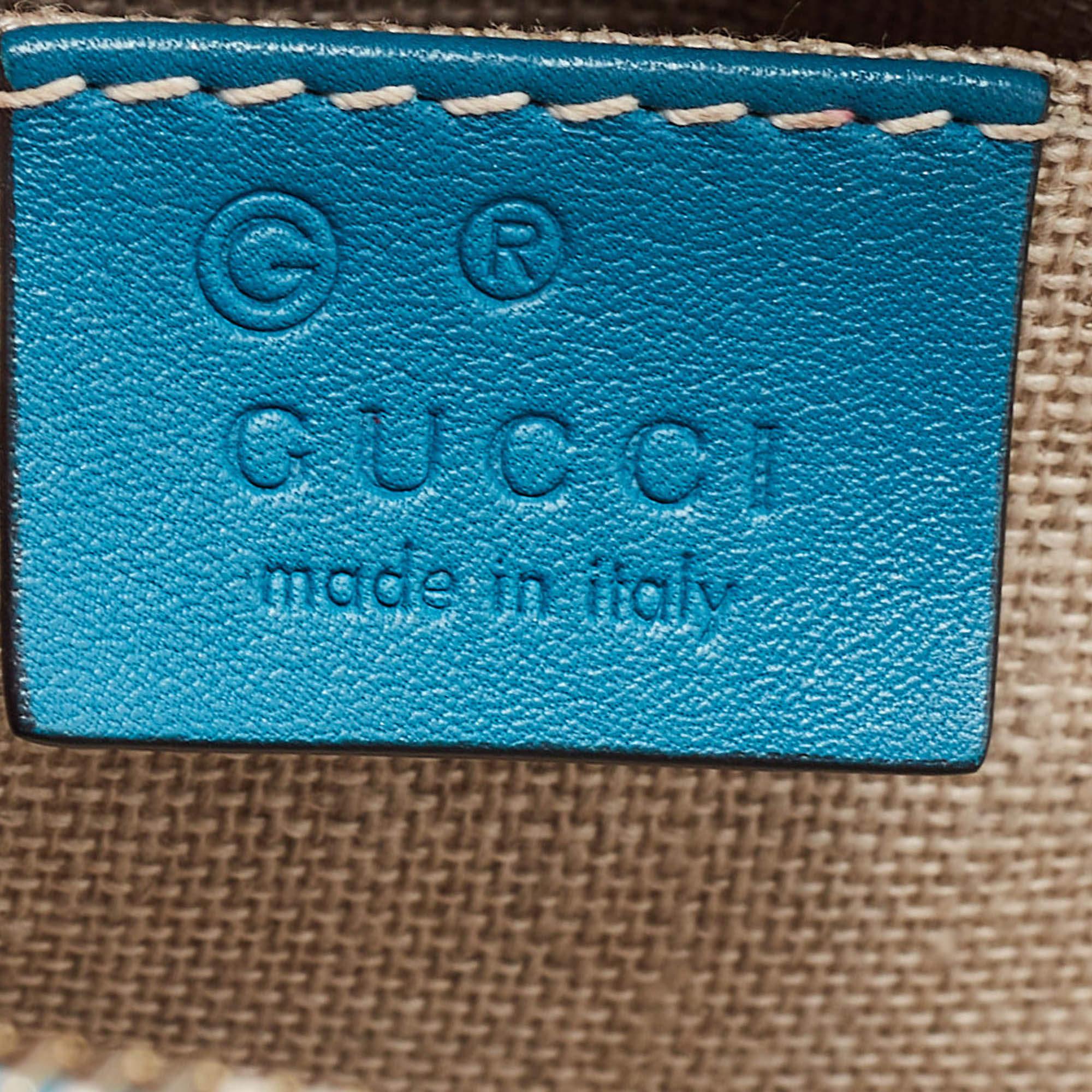 Gucci Blue Microguccissima Leather Mini Nice Dome Bag For Sale 4