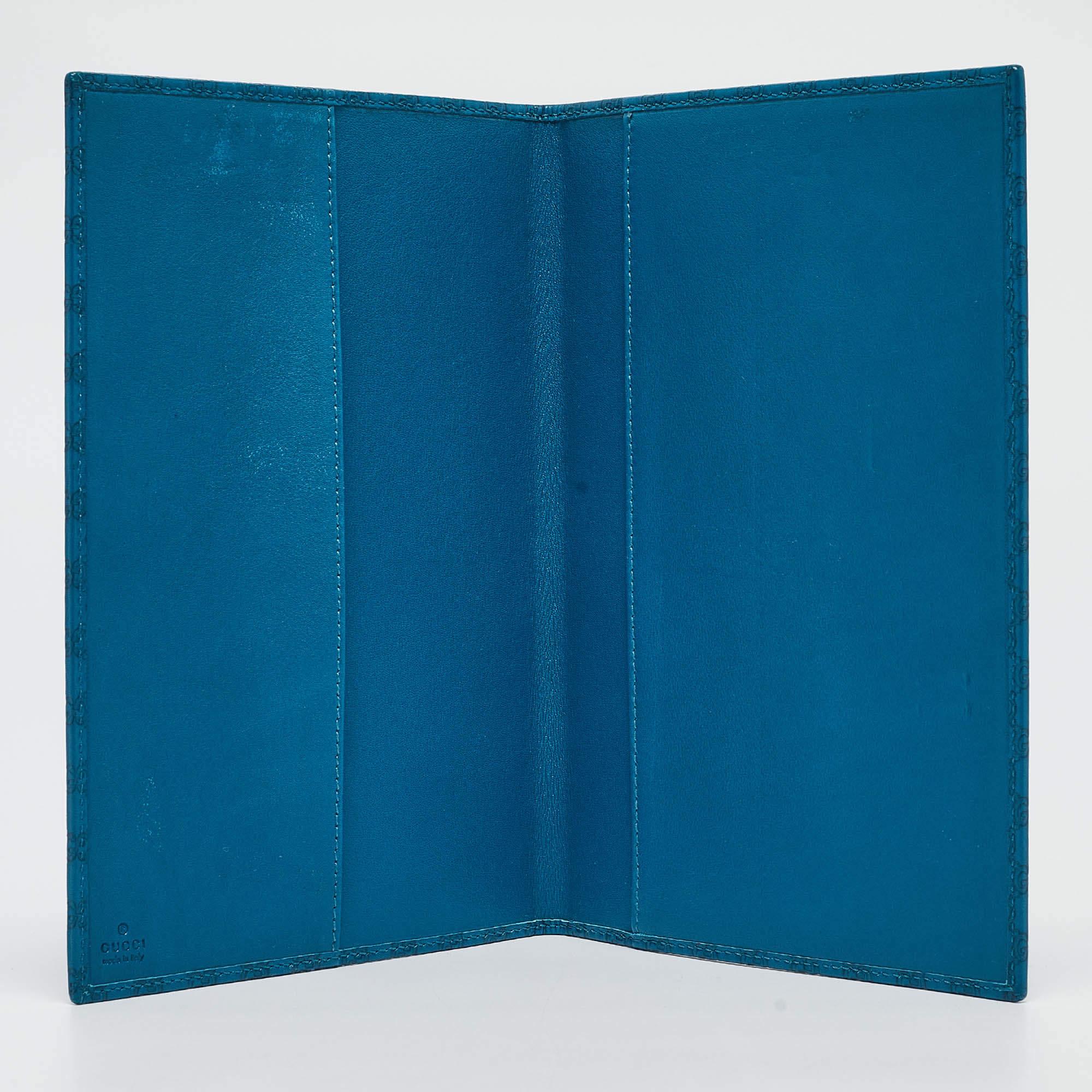 Functional creations like this one from Gucci are worth the splurge. This Agenda Cover has a blue Microguccissima leather exterior and an interior created to neatly house your essentials.