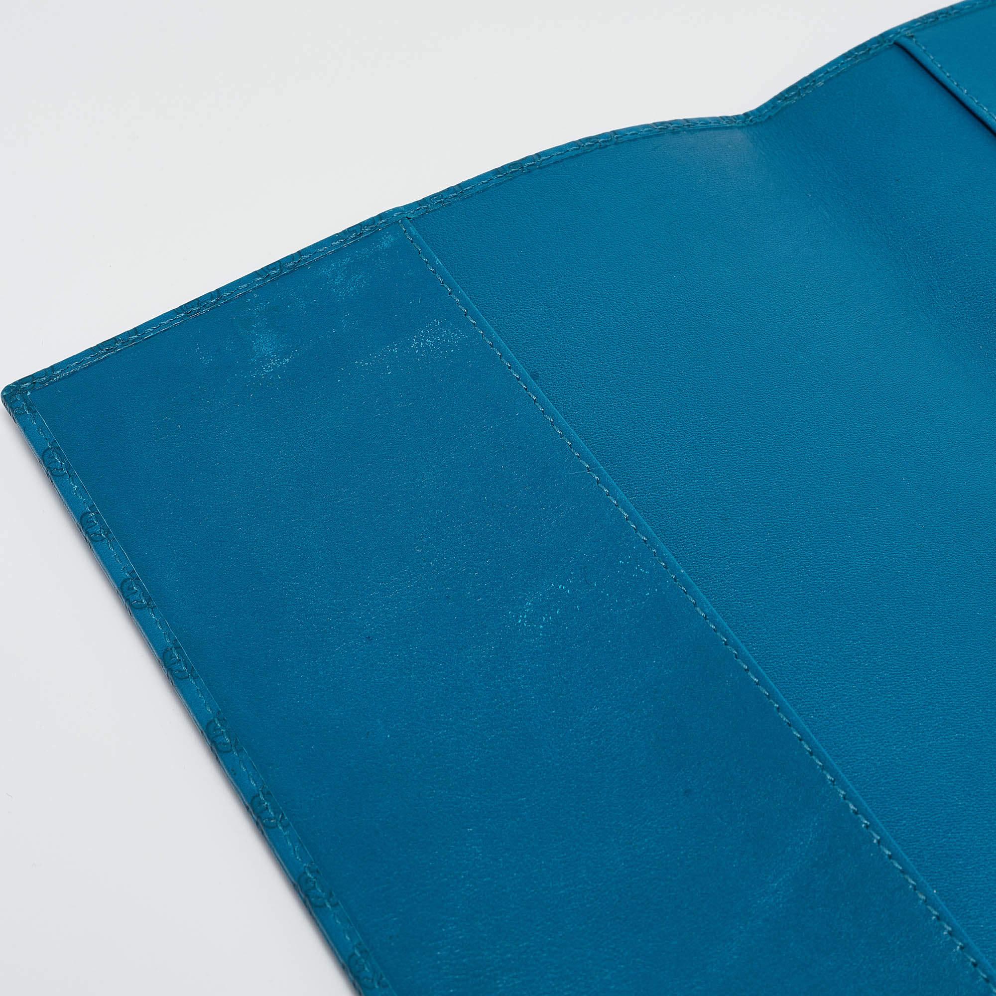 Gucci Blue Microguccissima Leather Notebook Agenda Cover 2