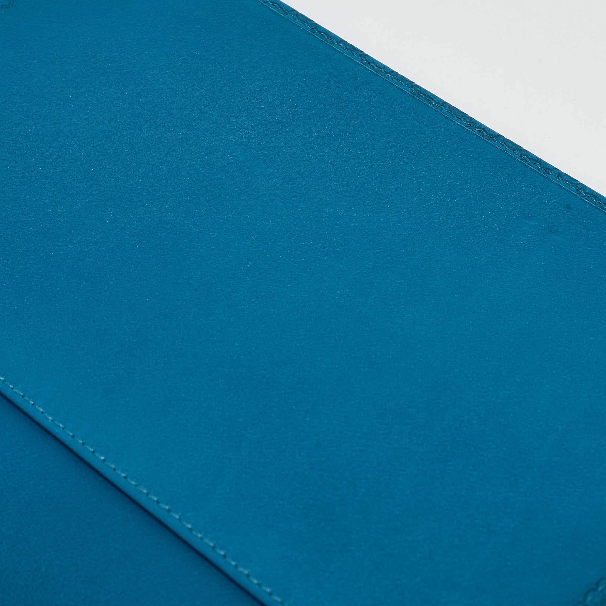 Gucci Blue Microguccissima Leather Notebook Agenda Cover 4