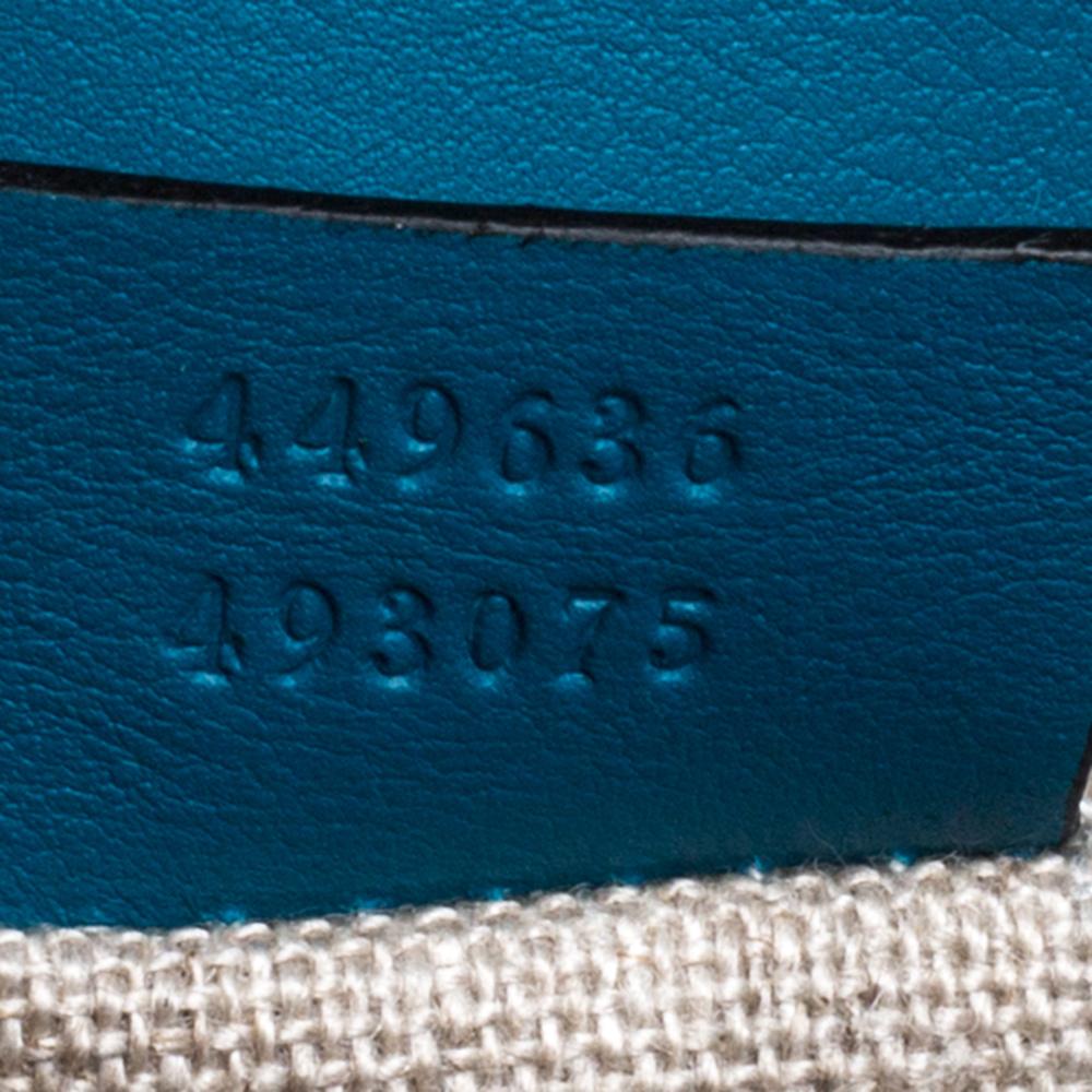 Gucci Blue Mircoguccissima Leather Mini Emily Chain Shoulder Bag 6