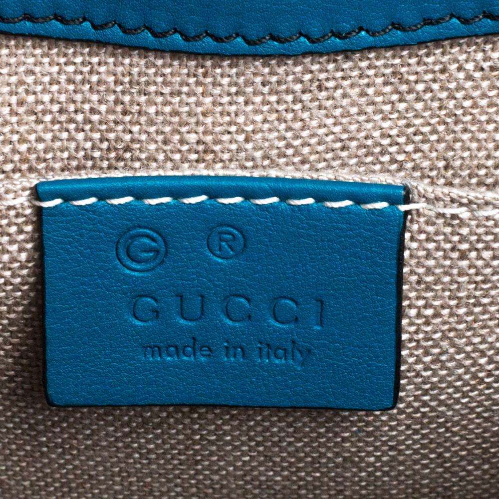 Gucci Blue Mircoguccissima Leather Mini Emily Chain Shoulder Bag 7