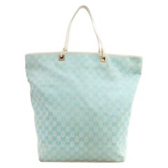 Gucci Blue Monogram GG Eclipse Bucket Tote bag  862653