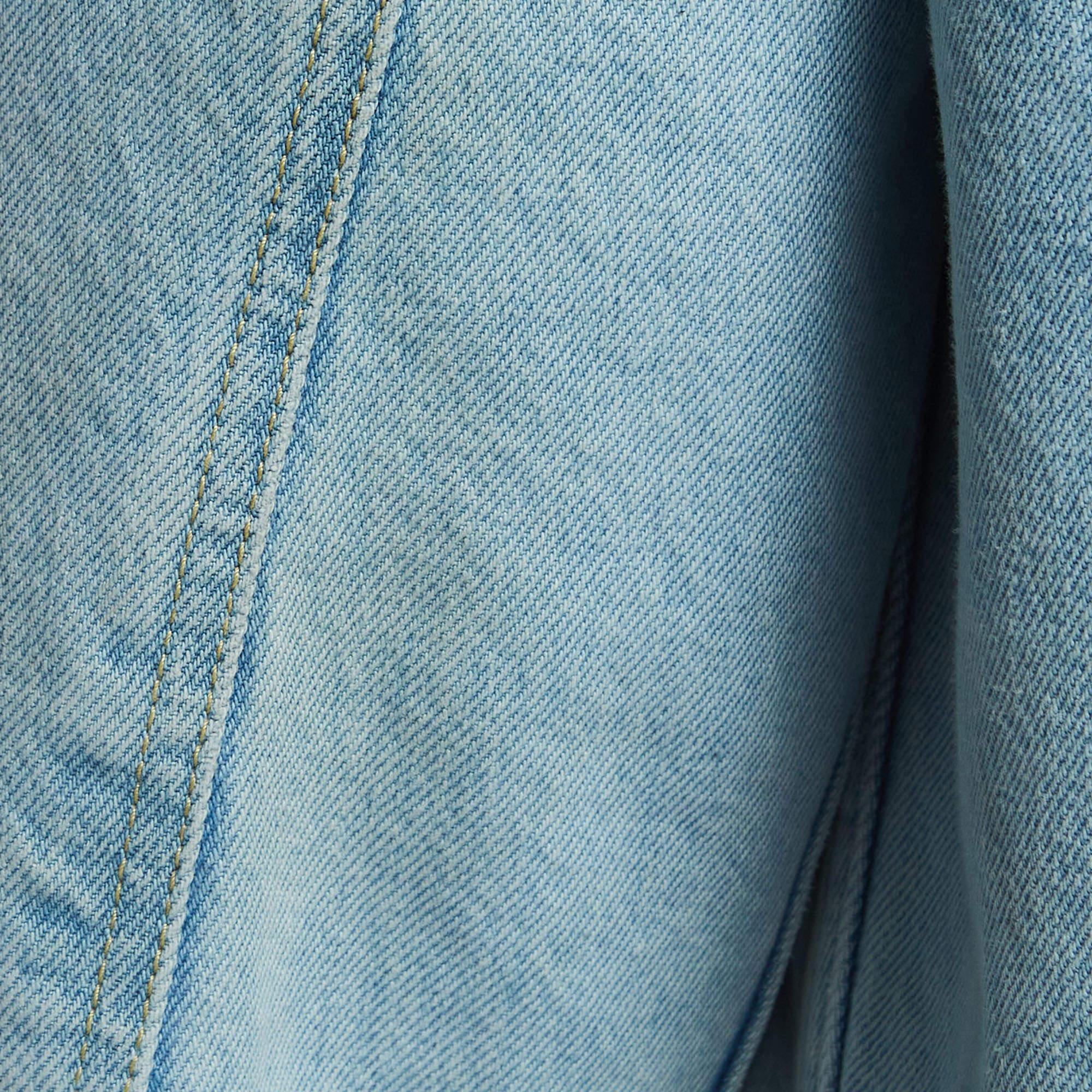 Blaue bestickte Denim-Jacke von Gucci mit Paramount Pictures S 4