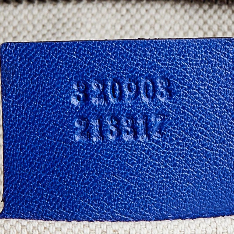 Gucci Blue Patent Leather Large Bright Bit Tote at 1stDibs