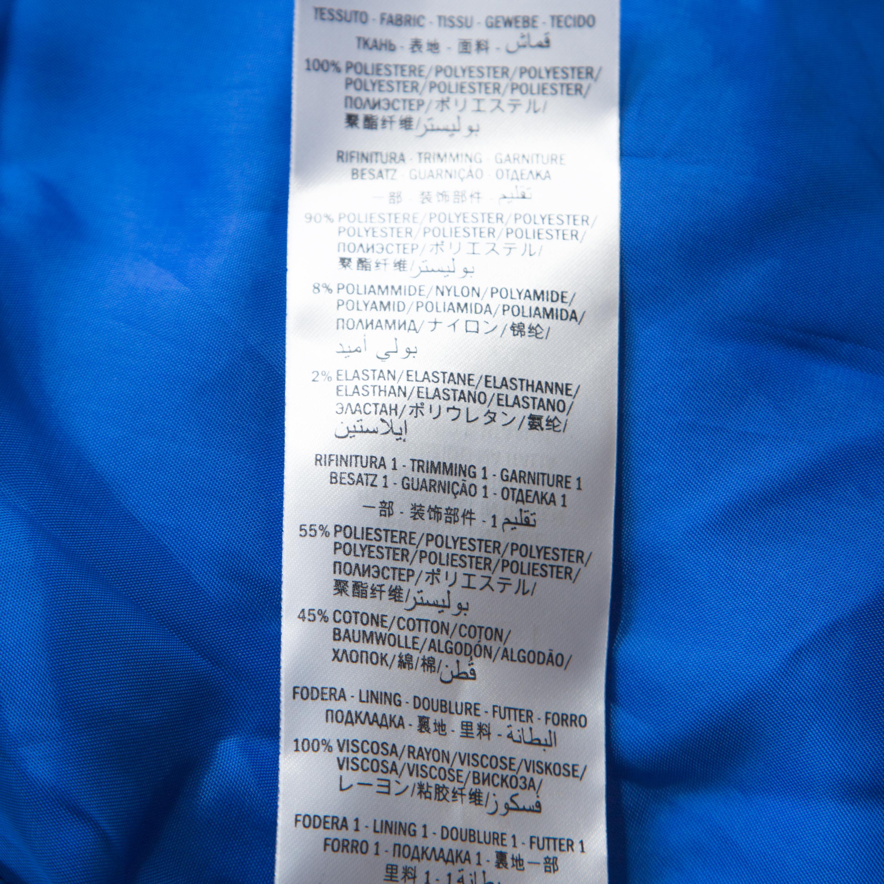 Blaue Magnetismo-Jacke aus perforiertem Netz von Gucci S im Zustand „Gut“ im Angebot in Dubai, Al Qouz 2