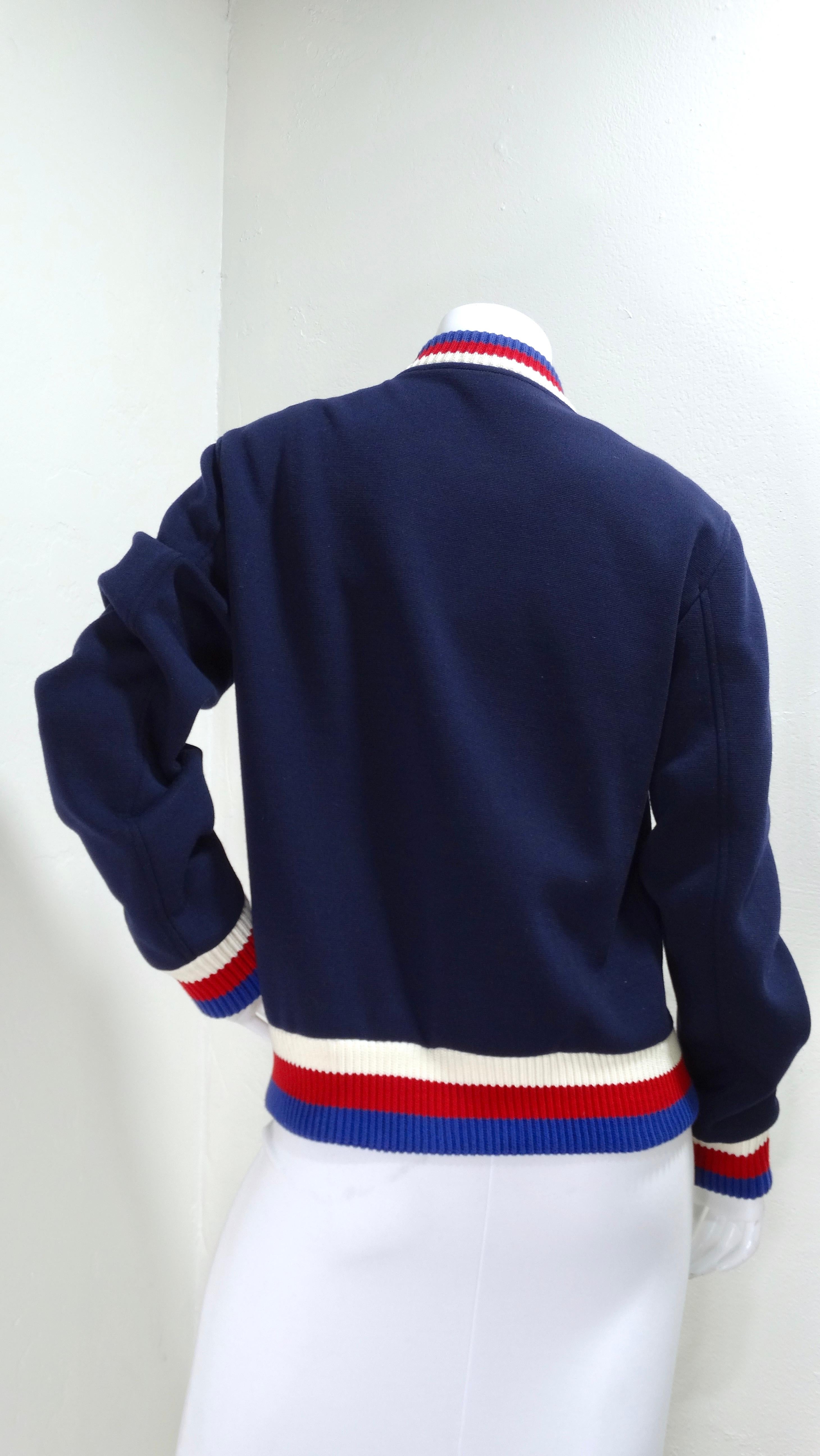 gucci red white and blue bomber jacket