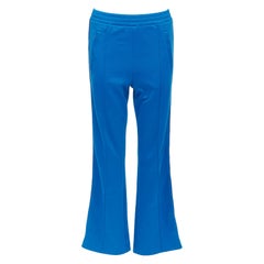 GUCCI blue red webbing trims flare cropped track pants S