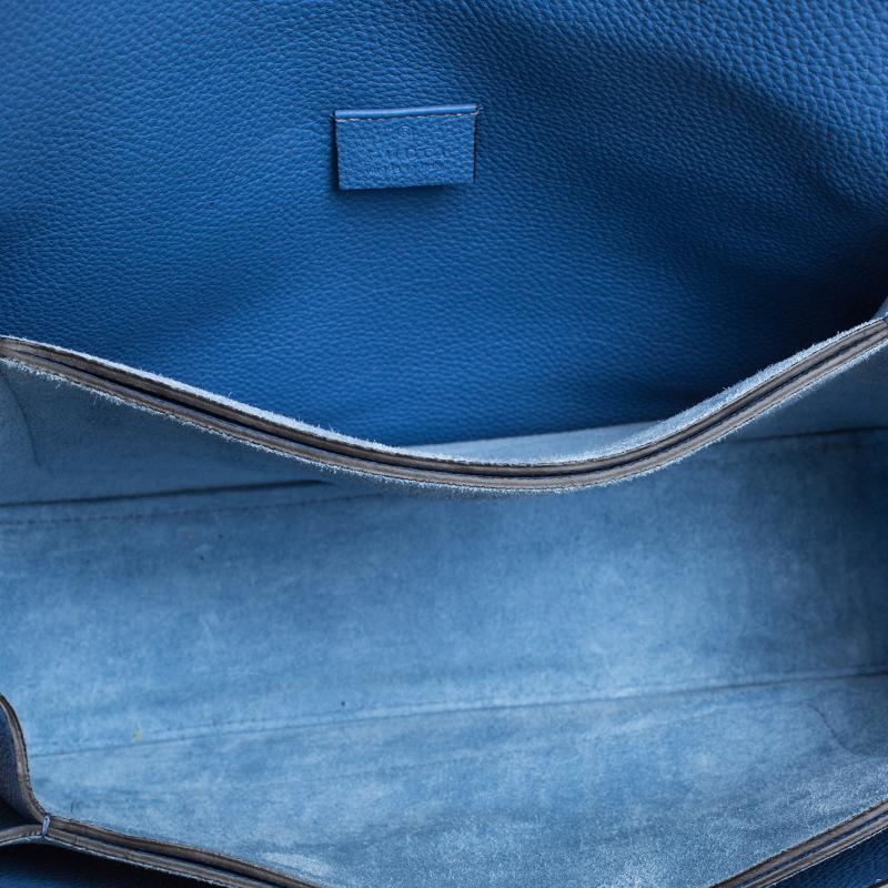 Gucci Blue Soft Leather Jackie Flap Shoulder Bag 7