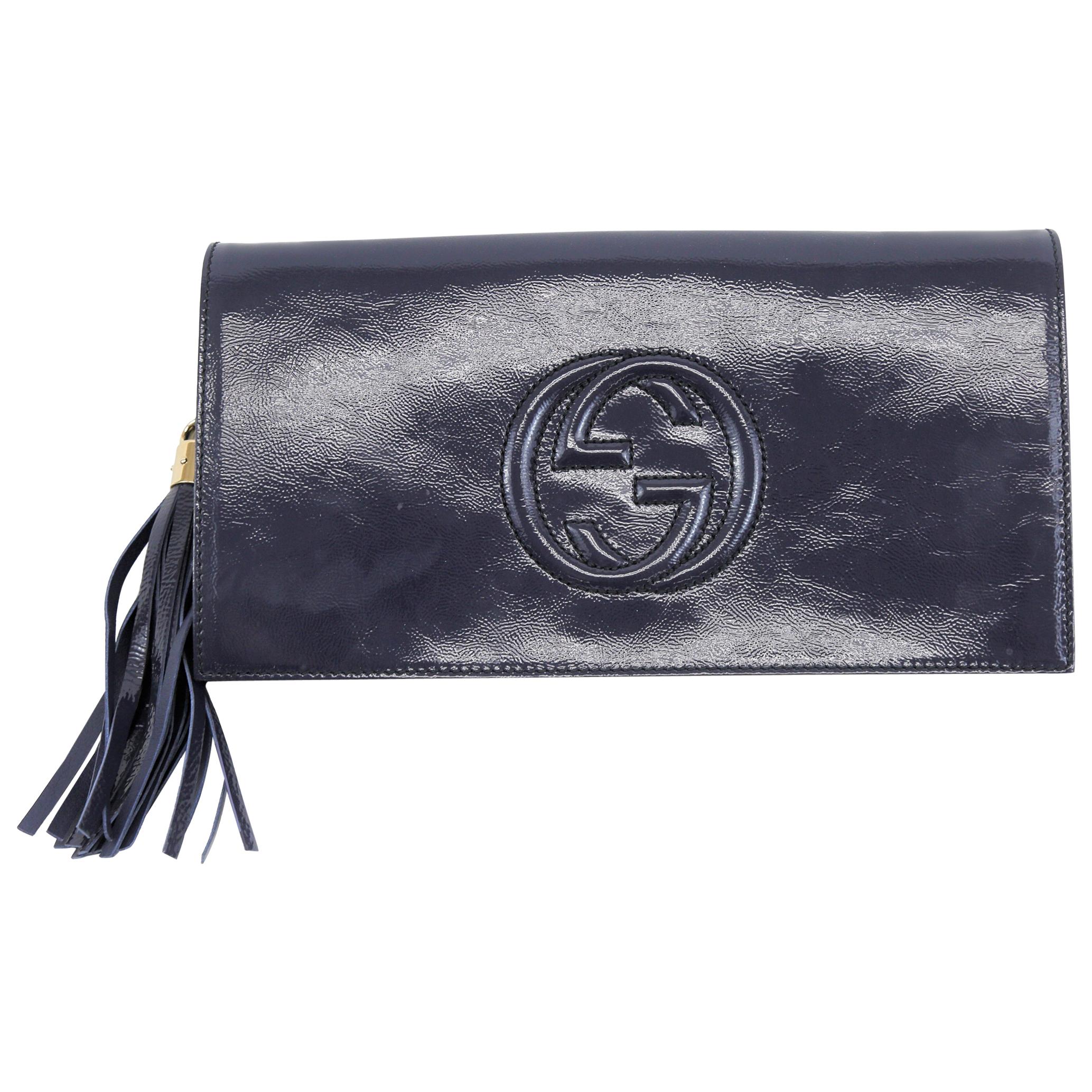 gucci blue clutch