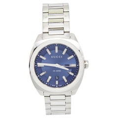Gucci Blue Stainless Steel GG2570 Series YA142303 Men's Wristwatch 40 mm