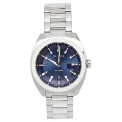 Gucci Blue Stainless Steel GG2570 Series YA142303 Men's Wristwatch 40 mm