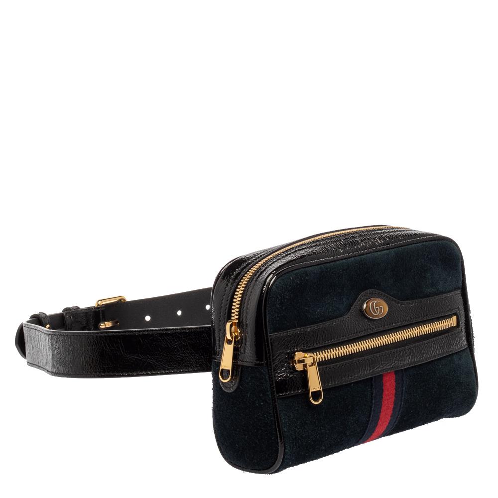 patent leather belt bag